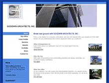Tablet Screenshot of goodwin-architects.com